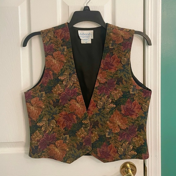 Deborah Murray Embroidered Women’s Vintage Vest - Picture 1 of 5